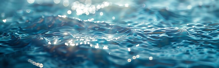 abstract blue water background with some smooth lines in it and some reflections.