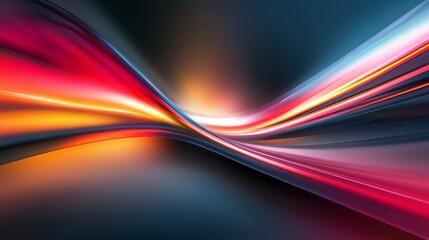 Dynamic Lines And Shapes Simulating Energy And Movement Through Space