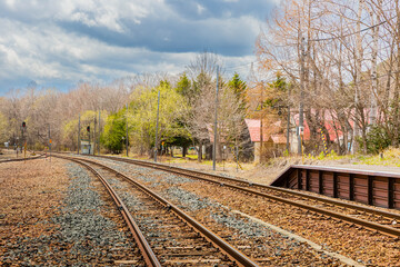 Fototapeta premium 川湯温泉駅フォーム 