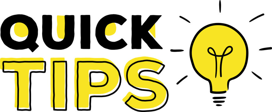 Quick tips label modern style for tooltip badge