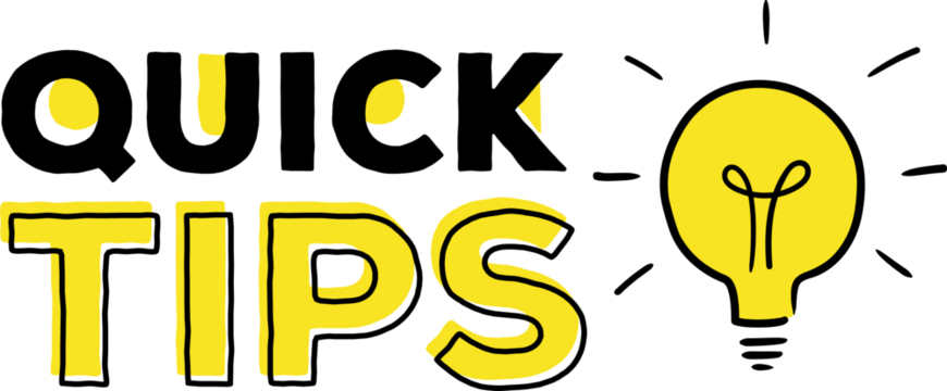 Quick tips label modern style for tooltip badge