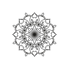 Circular  mandala art decoration element