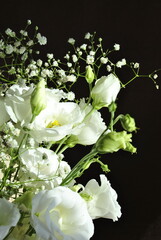 bouquet of white lilies