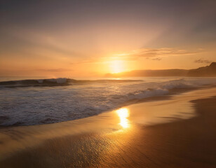 Obraz premium sunset on the beach
