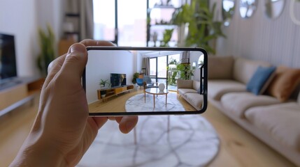 Smartphone Capturing Interior Design