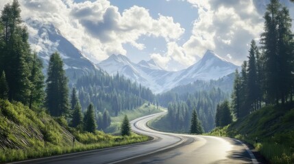 Mountain Roadscape