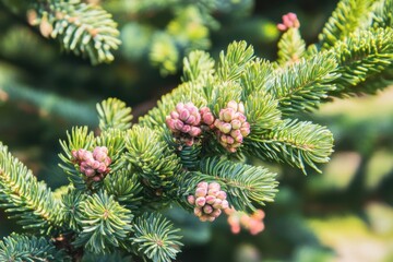 Pine Branch with Buds