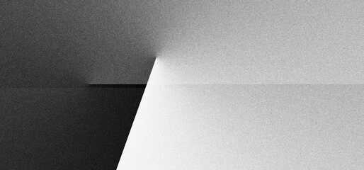 Black white grainy background, monochrome gray noisy texture dark grunge banner, header poster cover backdrop design