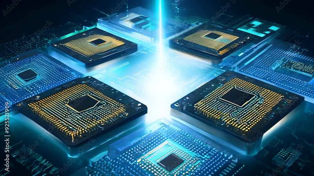 Poster central processors in a tech environment generative ai