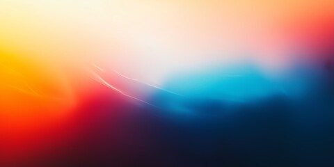 Obraz premium A vibrant gradient of blue, orange, and red adds depth and warmth to any design.