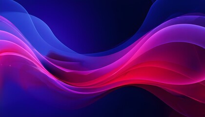 Obraz premium 3D render Gradient Trendy Neon light colorful background wallpaper. Fluid Wave Dark purple mesh 