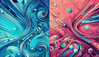 Abstract style gradient two tone background or backdrop 