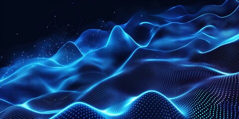 Fototapeta premium Vibrant Cosmic Energy Waves created by ai