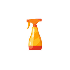 Spray bottle logo icon flat vector design