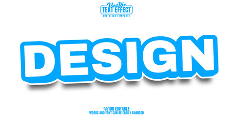Design editable text effect, customizable creative and trendy 3d font style