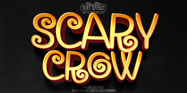 Scary editable text effect, customizable horror and spooky 3d font style
