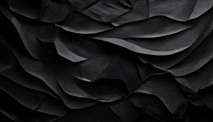 Fototapeta premium Abstract 3d background with carbon and paper texture dark futuristic effect.