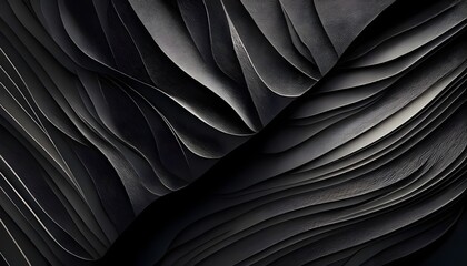 Fototapeta premium Abstract 3d background with carbon and paper texture dark futuristic effect.