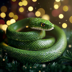 Fototapeta premium Festive Christmas Dessert with Professional Lighting and Clean Focus for Commercial Use, generative ai