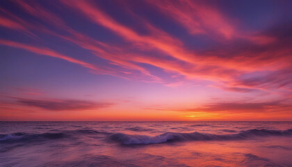 Obraz premium A mesmerizing scene of a crystal-clear ocean where the water is so still and reflective it appears