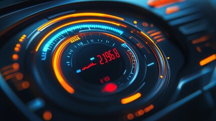 Car dashboard panel icon on a black background, featuring a tire pressure monitoring system. 