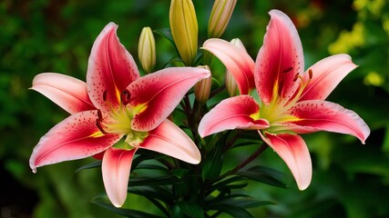 bouquet of pink roses in vase