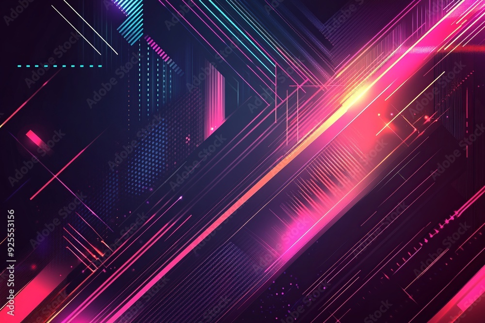 Leinwandbilder Versatile background vector with diverse elements, suitable for a wide range of themes and designs. Ideal for adding text, graphics, or creative overlays