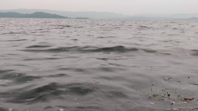 Ranchi, Jharkhand - 01 Thursday 2024: Scenic beauty of patratu dam with patratu lake resort- Stockfootage for instagram video Indian Dam with sun set - 