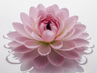 Fototapeta premium pink rose with drops of water