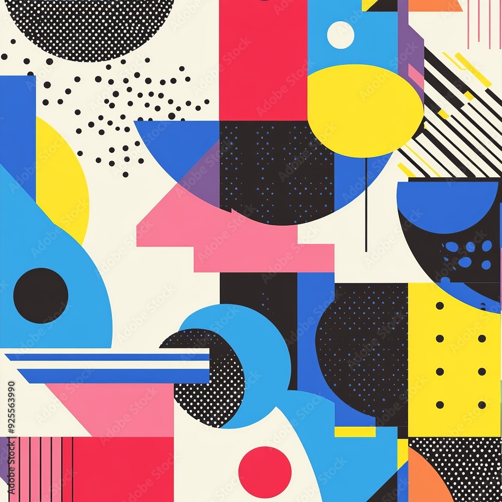 Aufkleber Versatile background vector with diverse elements, suitable for a wide range of themes and designs. Ideal for adding text, graphics, or creative overlays