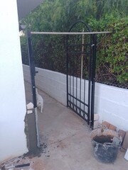 Construction of Garden Gate Pillars