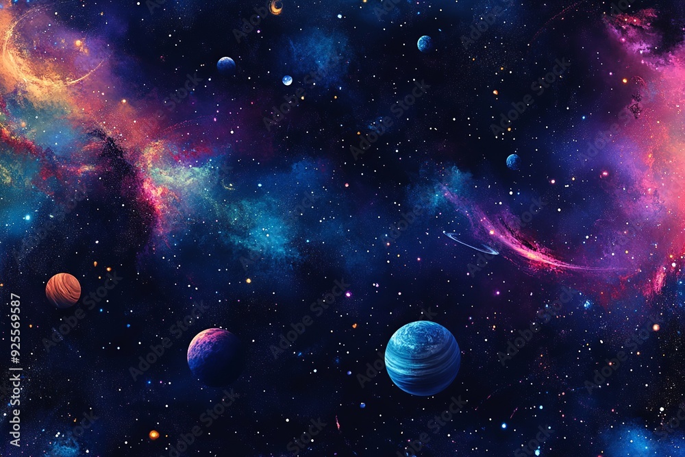 Poster Versatile background vector with diverse elements, suitable for a wide range of themes and designs. Ideal for adding text, graphics, or creative overlays
