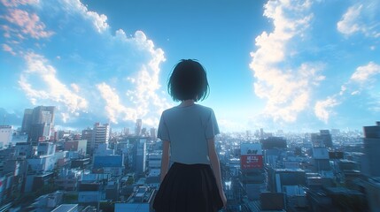 Intricate Narrative Structure of Captivating Anime Inspired 3D Rendering