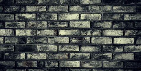 Background of brick wall with old texture pattern. Vintage style and grunge retro interior. uds