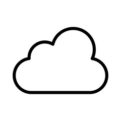 Cloud icon with line style