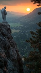 Angel Moroni Mountain Watch Mormonism LDS Church Religion Spiritual Symbol