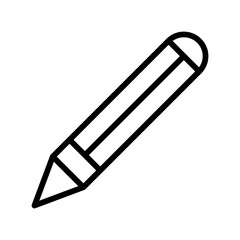 Pencil icon with line style