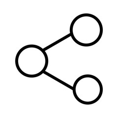 Share icon with line style