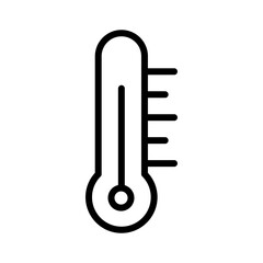 Thermometer icon with line style