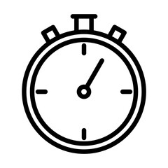 Stopwatch icon with line style