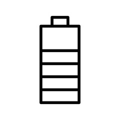 Battery icon with line style