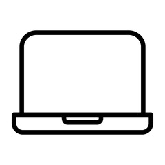 Laptop icon with line style