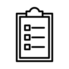 Clipborad icon with line style