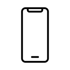 Mobile phone icon with line style