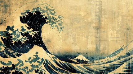 Vintage The Great Wave off Kanagawa Print