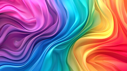 Obraz premium Colorful Wave Gradient Flowing Abstract Background Art