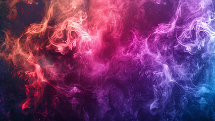 Obraz premium Vibrant and Smoky Nebula Space Abstract Texture Design