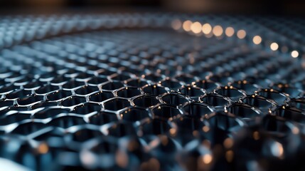 Fototapeta premium Close-up of a graphene-based sensor, emphasizing its use in advanced sensing technology and nanodevices