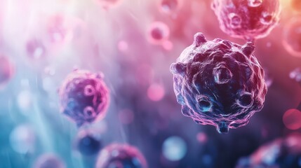 Obraz premium Nanoparticles being used in diagnostic imaging, improving the accuracy and early detection of diseases