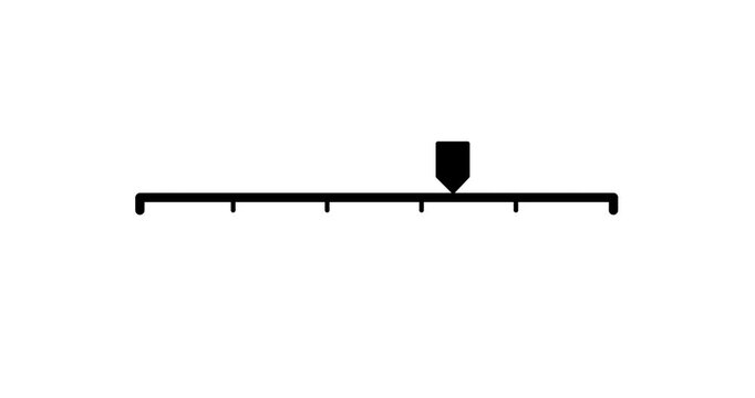 Simple infographic element - timeline icon animation. Timeline concept with seven steps. Can be used for workflow layout, diagram, banner or web design.